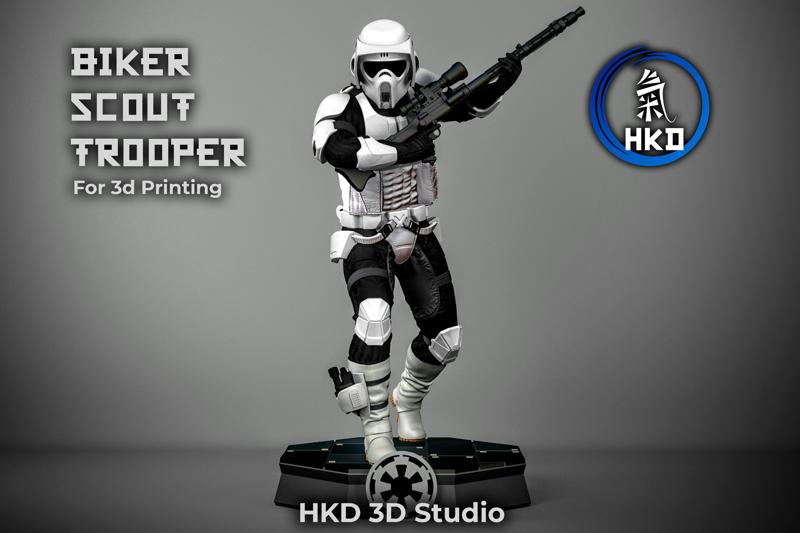 Biker Scout Trooper Fan art