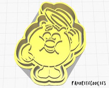 Cookie cutter, Bear Kopatich from cartoon "Smeshariki" 