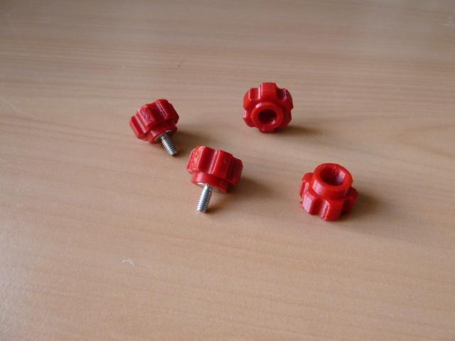 Sculpfun S6/S9 laser unit fixing screw add-on heads, in OpenSCAD