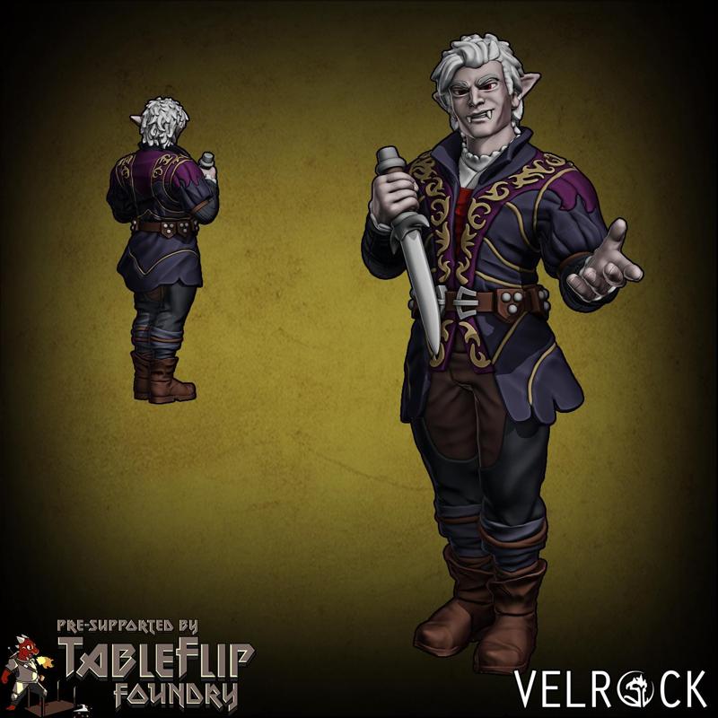 Vampire Rogue, 2 Poses (PRESUPPORTED)