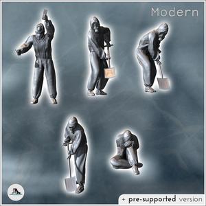 Set of six radioactive cleaners Bio Hazard (2) - Cold Era Modern Warfare Conflict World War 3 RPG  Post-apo WW3 WWIII