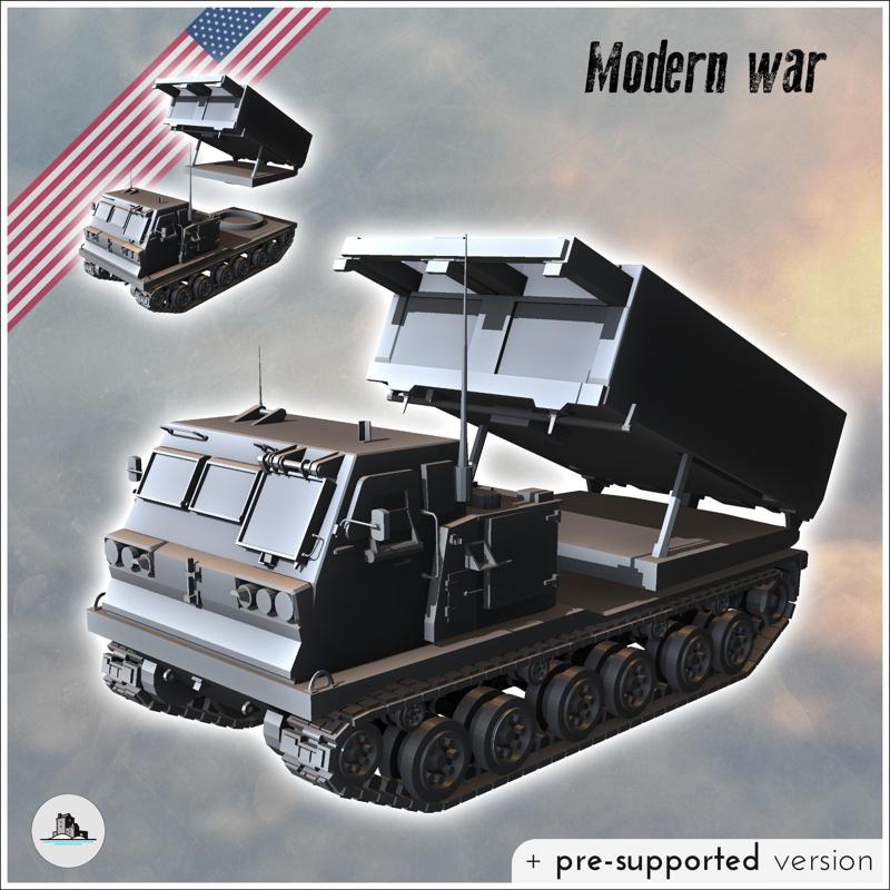 M270 Multiple Launch Rocket System - USA US Army Cold War America Era Iron Curtain Warfare Crisis Conflict RPG