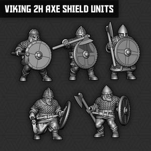 Viking Heavy Two-Handed Axe & Shield Units