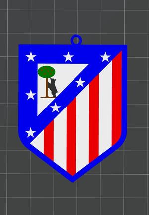 ATLETICO DE MADRID SHIELD KEYCHAIN