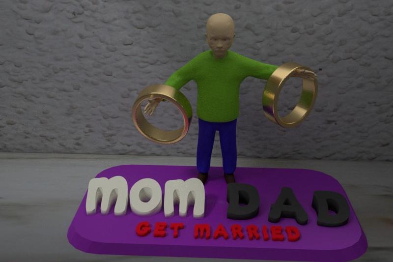 Get Married Ring Holder