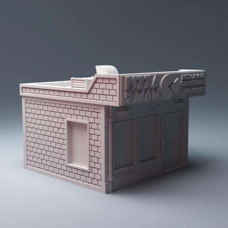 Urban Pizza Shop Building 28mm