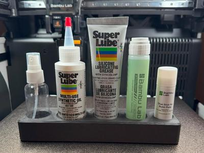 Holder for Bambu Glues, Alcohol, and Super Lube