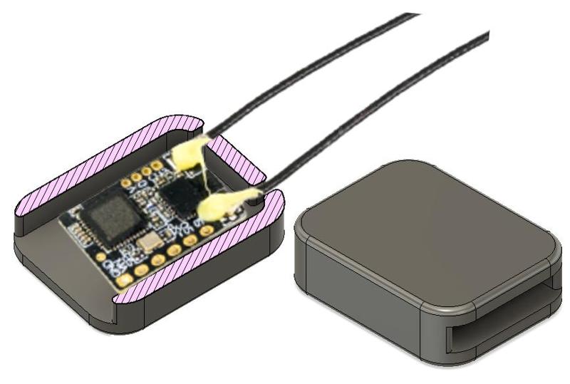 FRSKY receiver protective case.