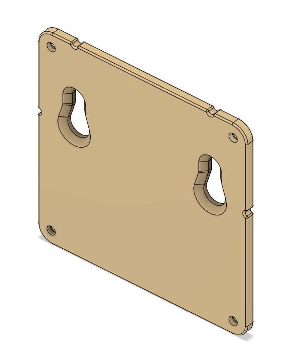Vesa flush wall mount plate 100x100mm