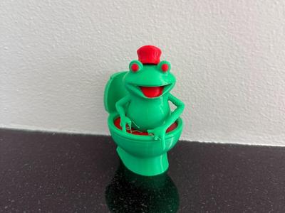 Goofy Frog In Toilet