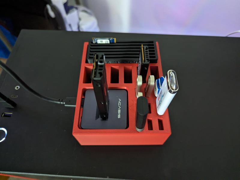 NVME/USB/ NVME controller desk organizer