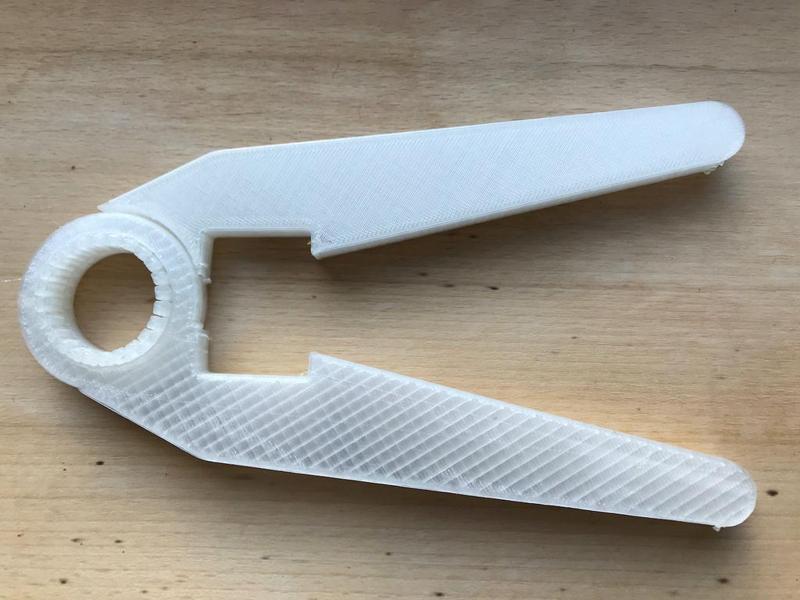 Pair of pliers for crimping ethernet cables (patch panel)
