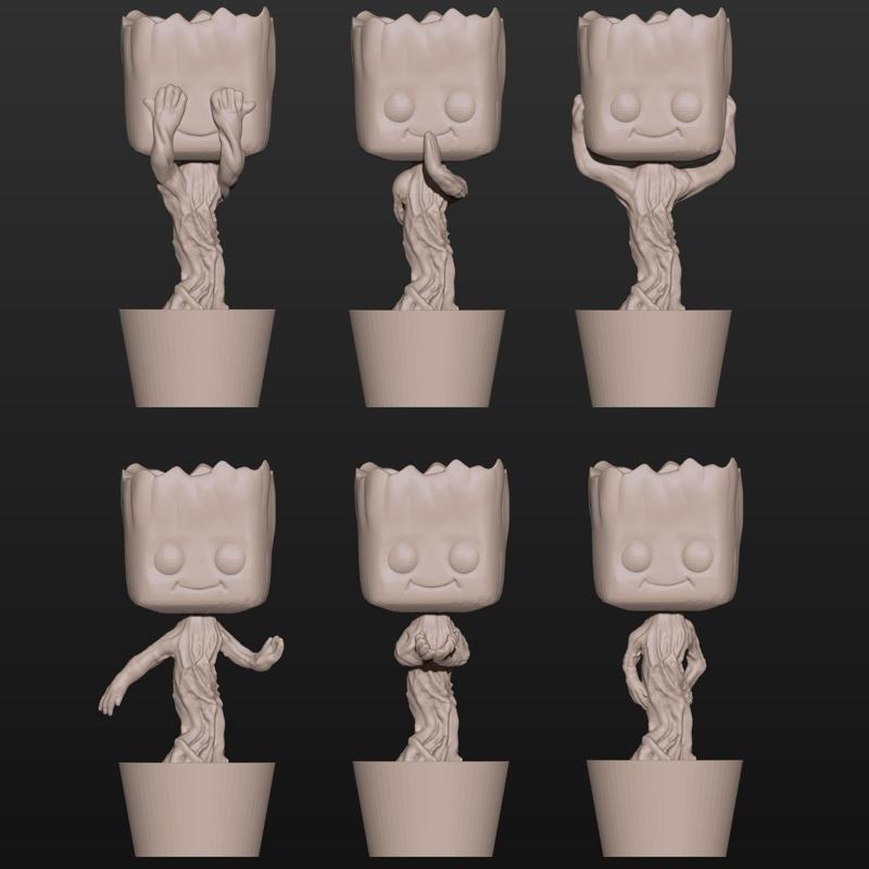 groot  baby  6 pose