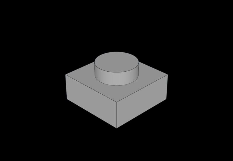 Lego Compatible (3024.dat) Plate 1 x 1