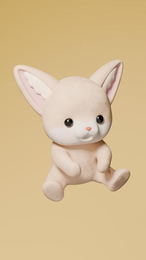 Baby Fox Sylvanian families style (Baby Fox ternurines style)