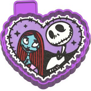 Jack Sally Heart Freshie STL Mold Housing