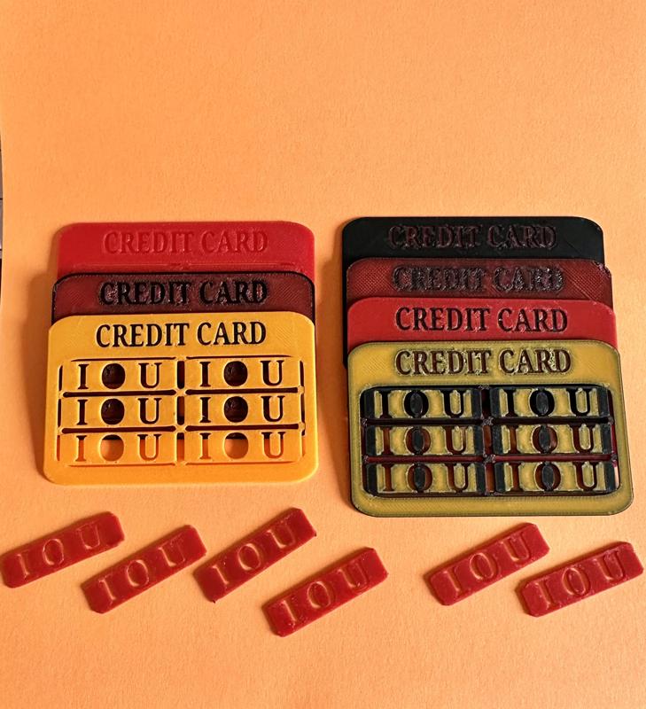 The Ultimate Person Credit Card Pop Out IOU's Fun Debit Kit Card!