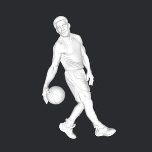 basketball player figure and basketball hoop, High-Quality 3D Model STL Files for Print - Instant Download & Ready-to-Use!