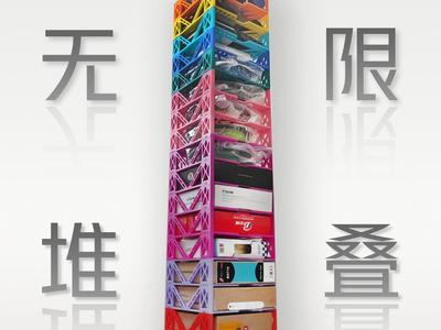 Stackable Filament Spool Storage Rack – No Supports, No Hardware, Purely Printed