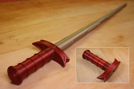 Collapsing Broadsword With Replaceable Blade
