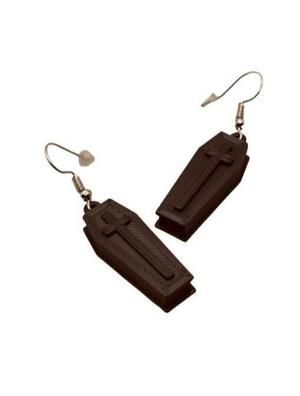 Halloween coffin earrings