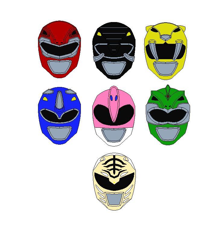 Power Rangers magnets (set of 7)
