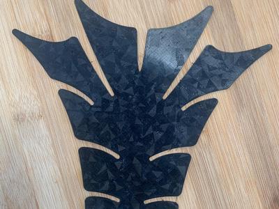 Motorcycle tankpad - shape 2