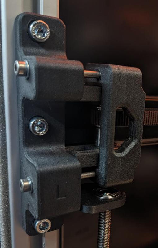 Open front belt tension mod for Ratrig Vcore 3.1 enclosure version.