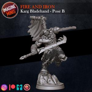 Fire and Iron - Karg Handblade - Pose B