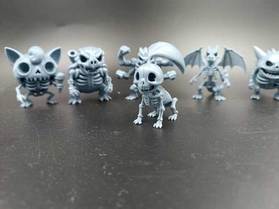 Chikorita Skeleton Pokemon Kawaii - Anime - Toy