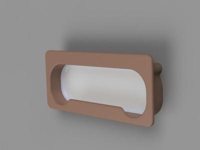 Inset cabinet handle