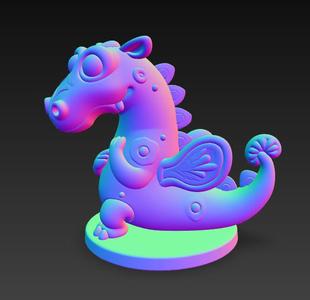 Whimsical Flower Dragon - 3D Model for Printing