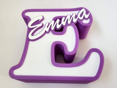 Piggy bank Letter E - Emma