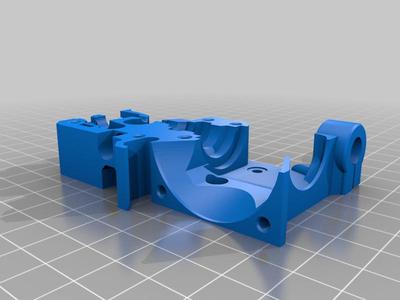 Prusa mk3s extruder body for dragon hotend