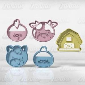 farm animals set Cookie cutter