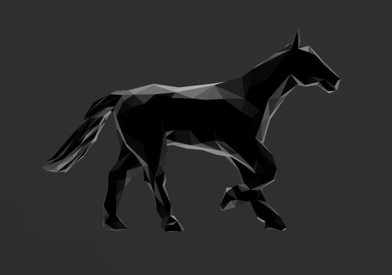 Horse A1 - Low Poly - Excellent Design - Decor