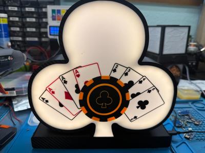 Poker Lamp Cross LED