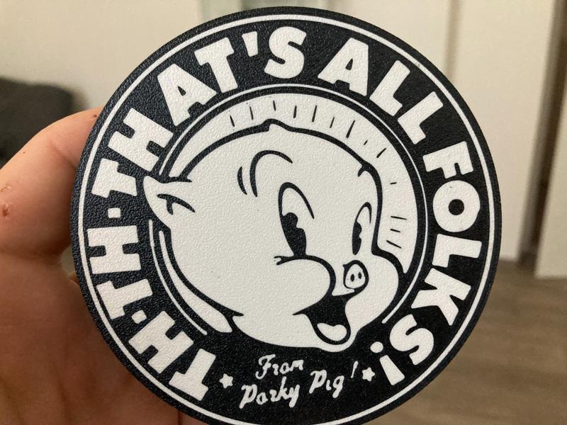 Porky Pig coaster