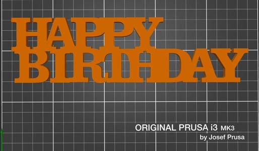 Happy Birthday Word Art