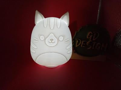Cat SQUISHMALLOWS ORNAMENT AND ONE TABLETOP TEALIGHT