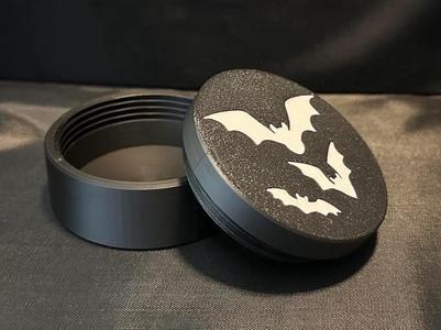 Bat Colony Threaded Container Stash Box - 75mm 