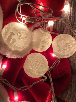 Lithophane Ornament tree light attachment