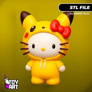 Hello Kitty Pikachu - Cute Fan-Art STL Figure