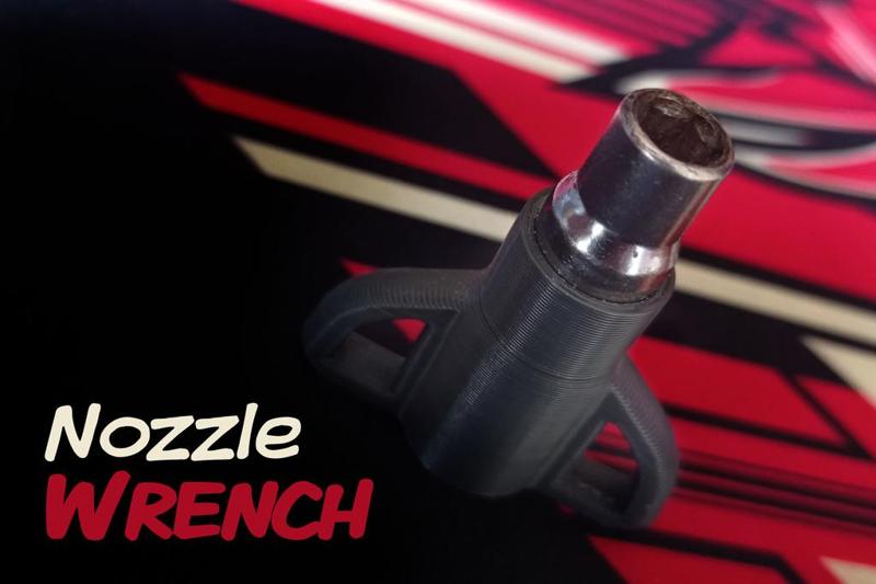 Nozzle Wrench for 3d printers - Supportless