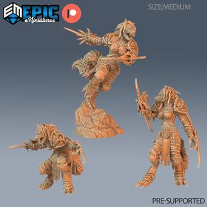 Werewolf Adventurer Female Set ‧ DnD Miniature ‧ Tabletop Miniatures ‧ Gaming Monster ‧ 3D Model ‧ RPG ‧ DnDminis ‧ STL FILE