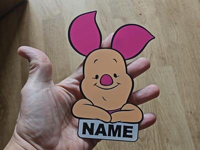Piglet, Winnie the Pooh - Your Name