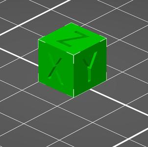 XYZ Calibration Cube 10x10x10mm