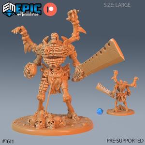 Human Bone Golem ‧ DnD Miniature ‧ Tabletop Miniatures ‧ Gaming Monster ‧ 3D Model ‧ RPG ‧ DnDminis ‧ STL FILE