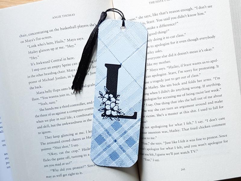 Monogram L Bookmark. Hueforge