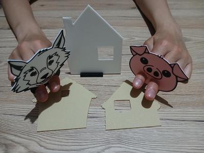 The Three Little Pigs – Finger Puppet Story Set